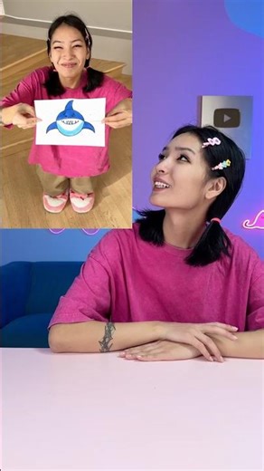 Shark drawing tutorial🦈🥰