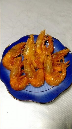 【海老のから揚げ🦐🍖】これから｢海老のからあげ｣を食べます♪ #shorts #海老の唐揚げ #エビの唐揚げ #海老 #エビ #えび #から揚げ #唐揚げ #からあげ #夕食