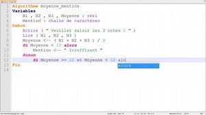 Exercice corrigé #15 : Algorithme : La structure conditionnelle Si imbriquée (Darija)