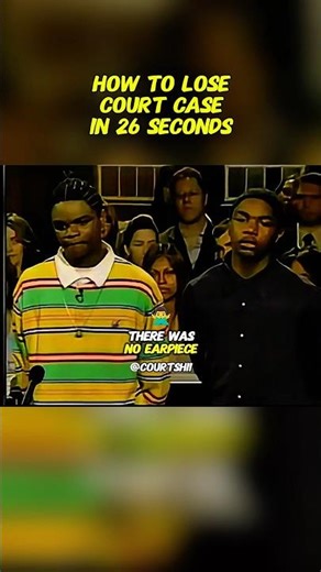How to Lose a Court Case in 26 Seconds ⚖️
