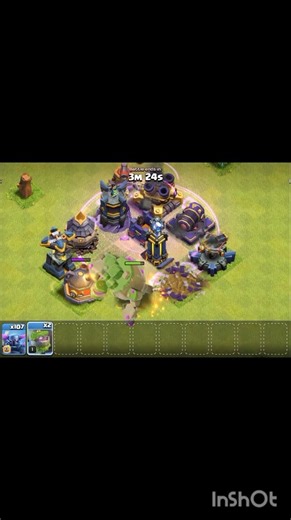 mountain golem vs defences(clash of clans)2 #clashofclans#coc