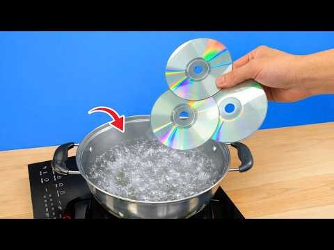 Don’t Throw Away Old CDs! Heat Them Up and Be Amazed by the Result! 😱