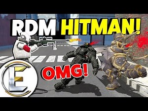 RDM HITMAN! - Gmod DARKRP Admin Abuse (Hitman Admin That KOS Players For Fun)