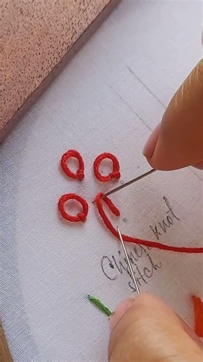 Easiest Chinese knot stitch tutorial | in details