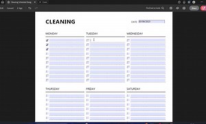 Weekly Cleaning Schedule, Cleaning Checklist, Cleaning to Do List, Printable Cleaning Template, A4/a5/letter/half Size, Instant Download PDF - Etsy