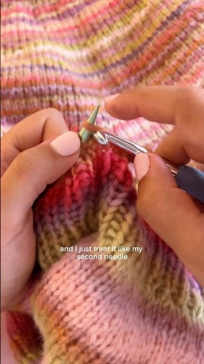 easiest bind off🧶 #knitting #knittingtutorial #knitting #crafttok #fiberart #knitwear #diyfashion