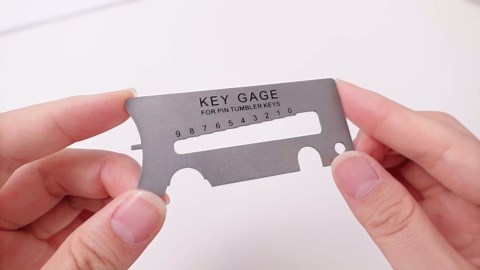 Kingdder 2 Pack 40-104 Key Gauge Gray Keying Tool Key Decoder & Lock Pick Alignment Professional Locksmith Measuring Tool