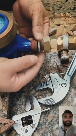 water meter installation Adjustable Connector Se Easy Solution 🔧💧 #plumberhacks #hacks