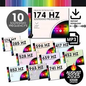 Solfeggio Frequency Bundle | 10 Pure Tones | 60 Mins Each | Instant Access MP3   WAV | High Quality Pure Solfeggio Frequency -no Added Music - Etsy Australia
