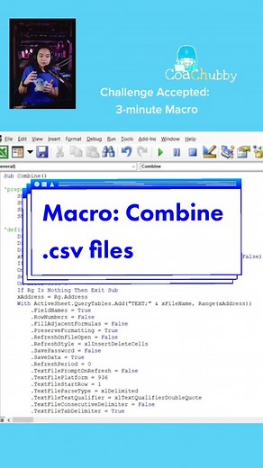 How to Combine CSV Files Using a Macro Tutorial
