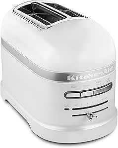 KitchenAid 2 Slice Pro Line Automatic Toaster with Extra Wide Slots KMT2203FP, Frosted Pearl White