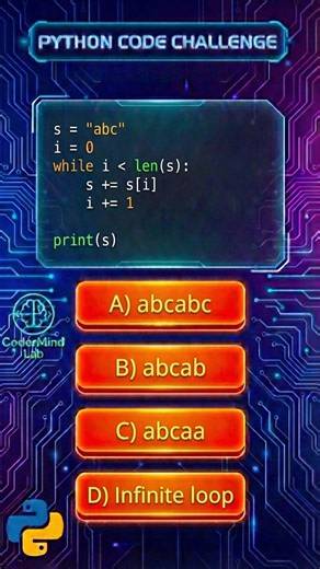 While Loop Trap 😱🐍 | Can u guess the answer 🤔 . . . . . . . . . . #python #coding #facebookreels #pythontricks #pythonloops #codingquiz #programmingtips #codermind #CoderMind #codermindlab | CoderMind Lab