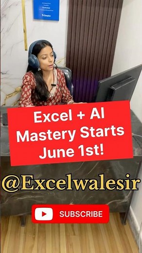 Master Excel from Basic to Advanced – Now with AI! 🚀 | Starting June 1st #excelwalesir #exceltricks