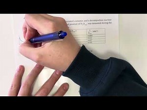 AP Chemistry Unit 5.3 Practice Problems - Concentration Changes over Time