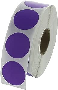 Purple 1" Circle Stickers
