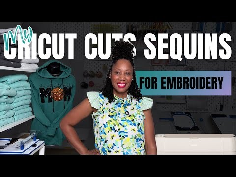 I Cut Sequined Fabric on my Cricut Maker 4 to Embroider Hoodies
