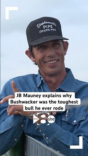 J.B. Mauney vs. Bushwacker was a bull riding battle for the ages #jbmauney #pbr #bullriding