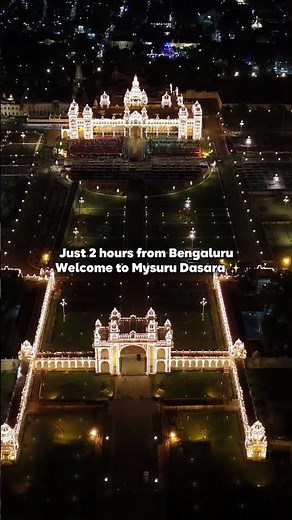 Where royalty meets light ✨ Experience the Mysuru Dasara this Oct