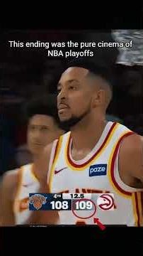 Wildest ending of the playoffs... 109-108 chaos."😳🥶🔥🏀 |hawks at Knicks highlights |playoffs 2026 #NB