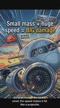 How a Tiny Bird Can Damage a Plane (Momentum Made Simple). #Momentum#Shorts#STEM.