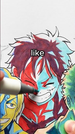 How to COLOR with LIMITED MARKERS!! 👀🎨 #arttutorial