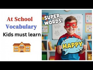Learn 20+ SchoolWords in just 16 minutes with pictures|Vocabulary for Beginners#englishforbeginners