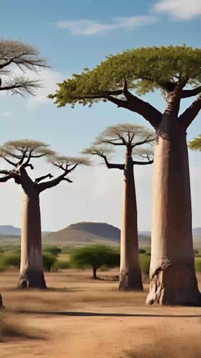 Madagascar is a home to Baobab trees. The Baobab trees in Madagascar can live up to 800 years and can grow up to 100 feet. Very fascinating❤️ #Congo #ghana #african #history | Pan-Africanism