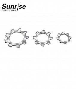[Hot Item] 304 Stainless Steel Serrated External Internal Tooth Lock Washer