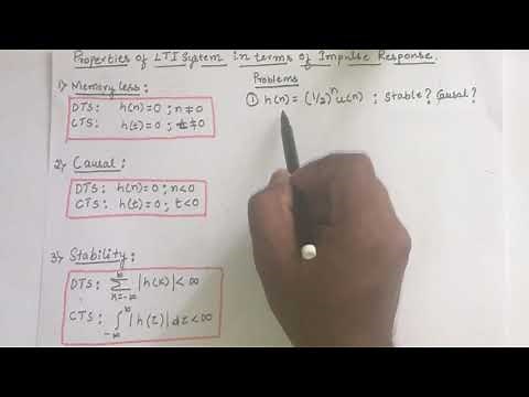 #113 Properties of LTI System in terms of impulse response and SLOVED PROBLEM // EC Academy