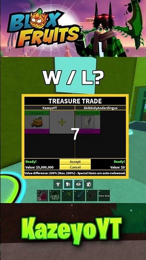 W / L TRADE? | Blox Fruits #Kazeyo #KazeyoYT #BloxFruits #ROBLOX