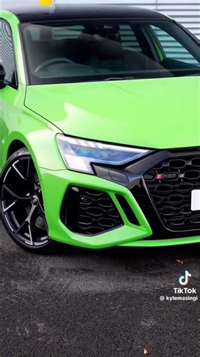 Audi RS3 finished in green #cars #audi #luxury