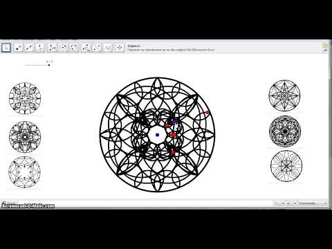 Mandala : interaction with Geogebra
