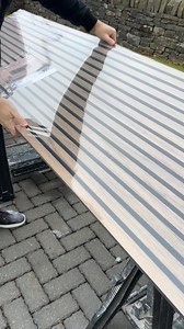 2.6K views · 20 reactions | Installing Walnut Wooden Acoustic Slat Panels. Quick & simple installation. Huge impact in this downstairs WC 朗 #asmr #renovation #satisfying | The Creative KH | Facebook