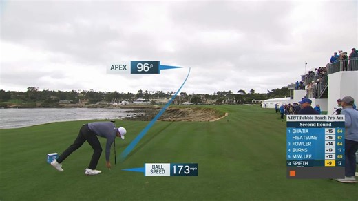 Jordan Spieth | Round 2 | 18th hole | Shot 1 | 2026 AT&T Pebble Beach