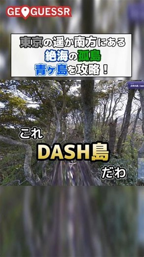 山で特定！？青ヶ島を完全攻略！#ジオゲッサー #geoguessr #shorts