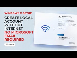 Windows 11 Setup: Create Local Account Without Internet (No Microsoft Email Required)