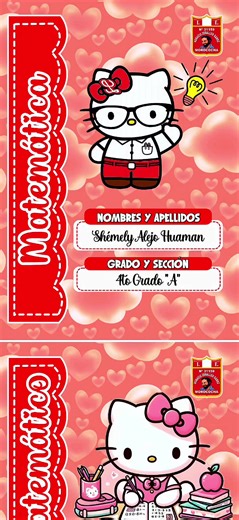 Portadas Personalizadas de Hello Kitty para Imprimir