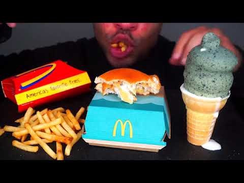 MCDONALD'S FRENCH FRIES and ICE CREAM CONE MUKBANG EATING SHOW?