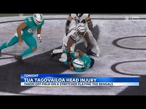 Hawaii's Tua Tagovailoa taken to the hospital after scary hit during NFL game
