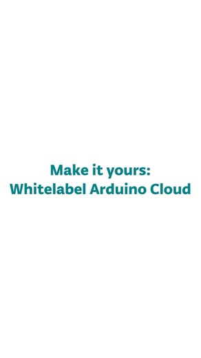 Arduino on Instagram: "Create a branded Arduino Cloud experience that reflects your identity. With white labeling, you can customize your workspace with your own logo, custom domain, and social login options — ideal for companies and schools offering integrated user experiences. Your platform. Your brand. Powered by Arduino Cloud. ☁️ Enjoy a 30-day free trial of the Startup Plan! cloud.arduino.cc"