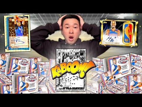 Opening the new Topps Chrome Basketball until I pull a MONSTER HIT (BEST OPENING EVER)! 😱🔥