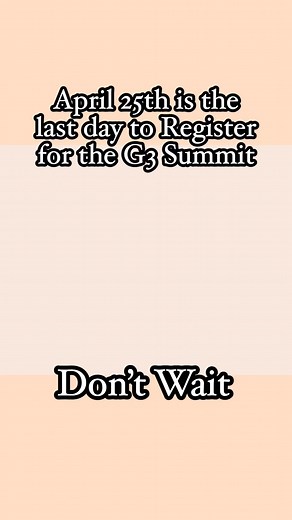 Join us on May 3rd for The G3 Summit, an empowering workshop designed to ignite your success in 2025! Hosted by Laura Ann Smith, a renowned leadership strategist and career development expert with over 44 years of experience, this transformative event will feature three dynamic entrepreneurs who will share their real-life journeys to success. @highlight Teresa McIntosh Giovanni MG Brown Cheriece Speicher Burton Matthew M. Gamble Mt. Haven Missionary Baptist Church Mt Calvary Baptist Church Mt Ol