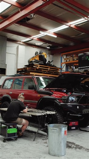 Ruby the 80 on Instagram: "Huge shoutout to the @streetstatik crew for capturing @mackielec.industries in full flight, dialing in the new @haltech setup to keep this beast on a leash. 🔥 @lcs4x4 #4x4 #toyota #landcruiser #80series #lsswap"