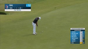 Aaron Rai drops in birdie putt at Genesis Scottish Open
