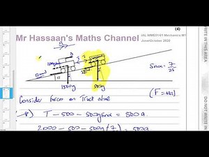 WME01/01 Mechanics M1 June/Oct 2020 IAL Q6 Dynamics-Connected Particles- Planes