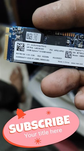 Nilesh Katudia on Instagram: "Intel® Optane™ Memory 32GB + Intel® QLC 3D NAND SSD 512GB, M.2 80mm PCIe 3.0 #intelnvme #nvme"