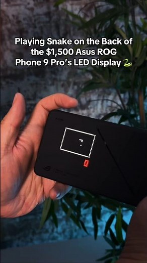 Playing Snake on the Back of the Asus ROG Phone 9 Pro
