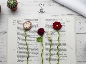 17-in-1 Crochet Flower Bookmark Pattern PDF | Digital Download, DIY Gift for Book Lovers - Etsy