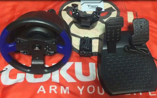 新手模拟赛车入门必备！！THRUSTMASTER T150RS 方向盘开箱