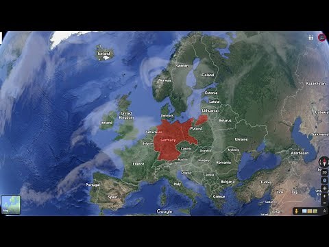 WW2 in 30 seconds using Google Earth